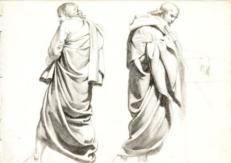 Francesco Podesti (Ancona 1800-Roma 1895) Studio per una figura togata