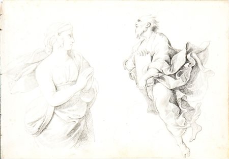 Francesco Podesti (attribuito a) (Ancona 1800-Roma 1895) Studio per una...