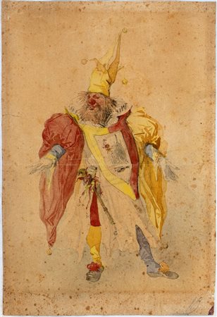 Mosè Bianchi (attribuito a) (Monza 1840-Monza 1904) Giullare di corte