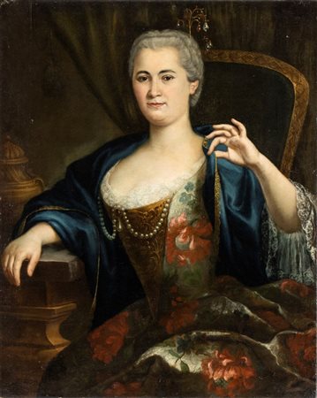 Sebastiano Ceccarini (attribuito a) (Fano 1703-Fano 1783) Gentildonna con...