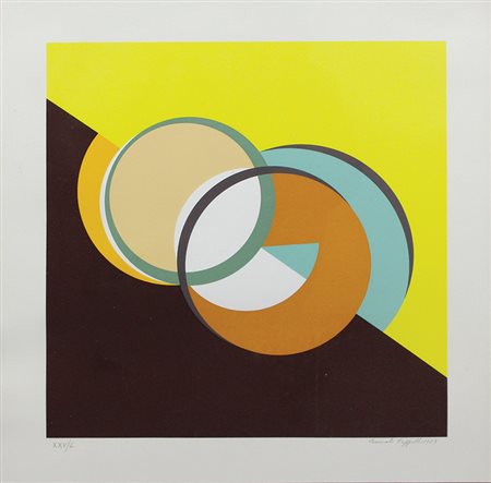 Cappello Carmelo Senza titolo, 1971 e 1973 litografia su carta (2 opere) cm....