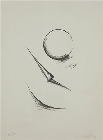 Cappello Carmelo Senza titolo, 1977 litografia su carta, cm. 40x30, es....