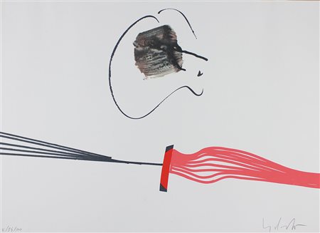 Dangelo Sergio serigrafia su carta, cm 49,5x68,5, es. 84/100 firmata in basso...