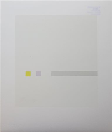 Calderara Antonio Quadrato, 1972 serigrafia su carta, cm. 39x33, es. 59/90...