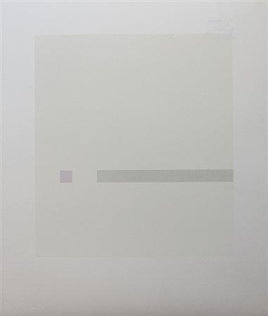 Calderara Antonio Quadrato, 1972 serigrafia su carta, cm. 39x33, es. 58/90...