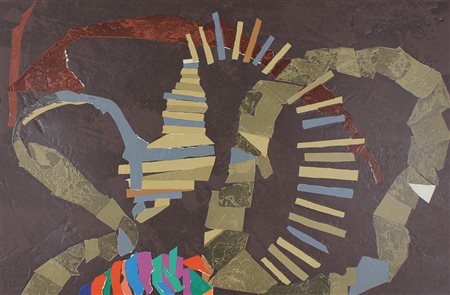 Lanskoy Andrè Senza titolo litografia in cavo piano e rilievo su carta, cm....