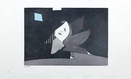 Dova Gianni Civetta acquaforte su carta (2 opere), cm. 34,5x50,5, es. 85/100...