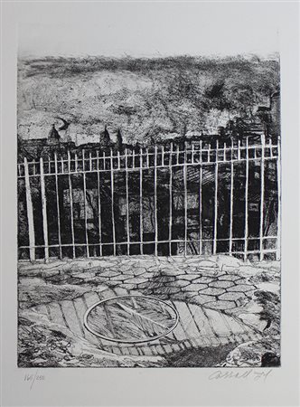 Carroll Robert Senza titolo acquaforte su carta, cm. 70x49,5, es. 165/250...