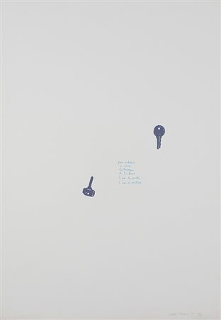 Tatafiore Ernesto Chiavi, 1970 litografia su carta, cm. 70x50, es. 56/100...