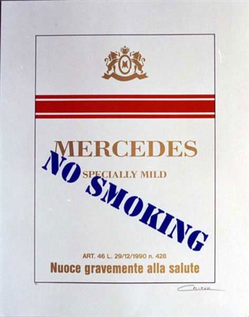 Chiesa Renato Natale Mercedes serigrafia su carta, cm. 90x70, es. 50/99...