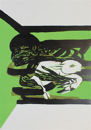 Brindisi Remo Pastorale, 1969 litografia a 3 colori su carta, cm. 70x50, es....