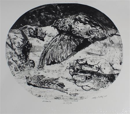 Piacesi Walter Novembre, 1971 acquaforte e acquatinta su carta, cm. 50x70,...