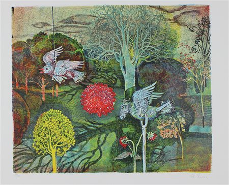 De Rosa Raffaele Dal villaggio della nuova vita di Platonov, 1975 litografia...