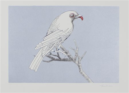 Turchiaro Aldo Aspettando, 1977 litografia a 4 colori su carta, cm. 50x70,...