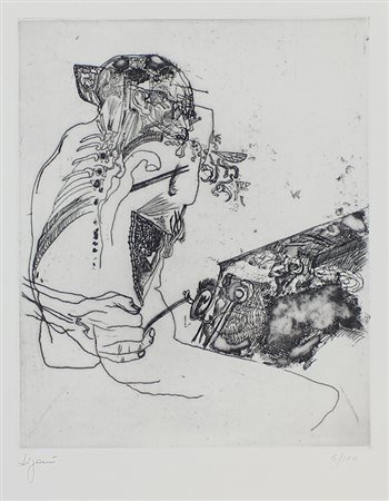 Zigaina Giuseppe Senza titolo acquaforte su carta, cm. 70x50, es. 5/100...