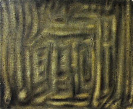 Pasotto Paolo Senza Titolo, 1961 olio su tavola, cm 45x55 firmato e datato in...