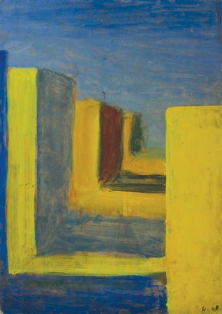 Pasotto Paolo Senza titolo, 1948 olio su tavola, cm 47x32 datato in basso a...