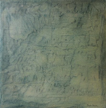 Pasotto Paolo Senza titolo, 2001 olio su tela, cm 75x75 firmato in basso a...