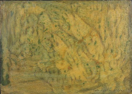 Pasotto Paolo Senza titolo, 2001 olio su tavola, cm. 36x49 firmato e datato...