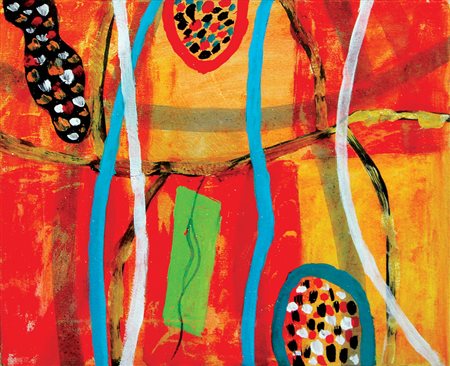 Moncada Ignazio Rappresentazione, 1968-2000 olio su tela, cm 20x25,3 firmato...