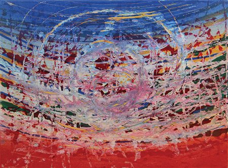 Moriconi Aldo Senza titolo, 1969 olio su tela, cm 30x40 firmato e datato al...