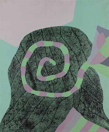 Crivelli Rino Forma antropantomorfa, 1974 olio su tela, cm 73x 60 firmato e...