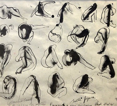 Verdi Alessandro Frammenti per una composizione sulla figura tecnica mista su...