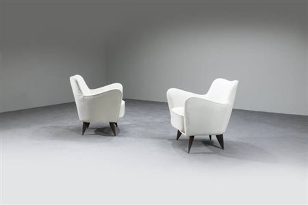 GUGLIELMO VERONESI<BR>Coppia di poltrone mod. Perla