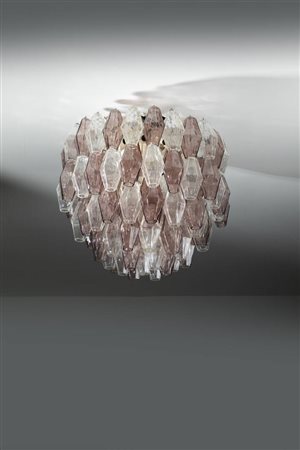 PAOLO VENINI<BR>Lampadario mod. Poliedri