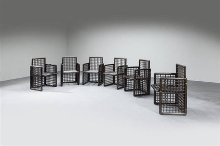 AFRA E TOBIA SCARPA<BR>Sei sedie mod. Basilian