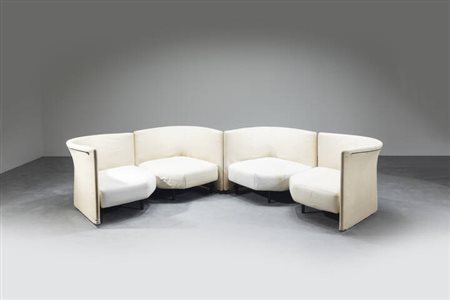 PIERO DE MARTINI<BR>Quattro poltrone modulari mod. Sampan