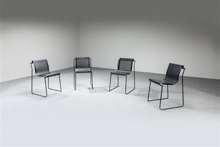 PIETRO AROSIO<BR>Quattro sedie mod. Monopoli