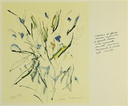 Ernesto Treccani SENZA TITOLO riproduzione fotolitografica su carta, cm 32x34...