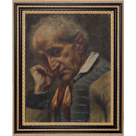 Angelo Inganni (bottega di) (Brescia 1807-Gussago 1880)  - Ritratto di uomo