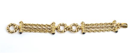  
Bracciale in oro e cabochon di zaffiri 
 