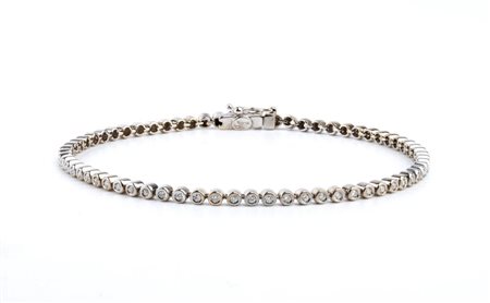  
Bracciale "tennis" in oro e diamanti 
 