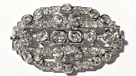  
Spilla in platino con diamanti - Anni 30 
 