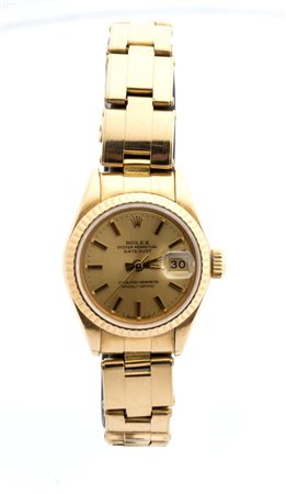  
ROLEX Oyster Perpetual Date Just: orologio da polso donna in oro 18K ref. 69178, 1984 
 