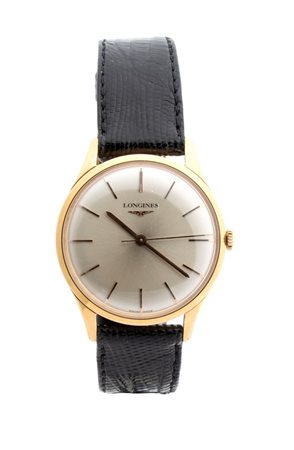  
LONGINES: orologio polso uomo in oro 18K ref. 6986, anni '60 
 