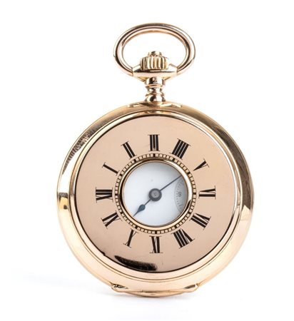  
IWC: Orologio da tasca occhio di bue in oro 18K, 1890 circa 
 
