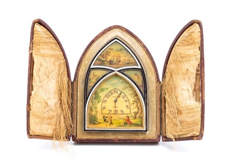  
MAPPIN & WEBB: Orologio Art déco con sveglia in ottone - anni '30 
 