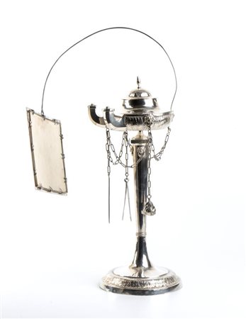  
Lucerna in argento - Roma inizio XIX secolo, maestro argentiere DOMENICO MASOTTI 
 