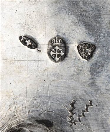  Acetoliera italiana in argento - Regno di Sardegna, Novara 1824-1872, maestro argentiere CANETTI FERDINANDO