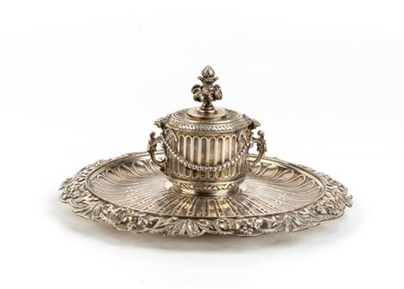  
Calamaio francese in argento - Parigi, metà XIX secolo 
 