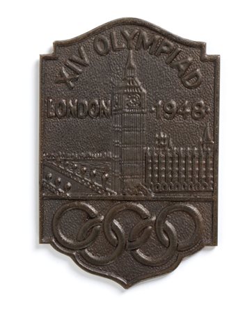  
Olimpiadi, Londra 1948, placca in bronzo 1948
bronzo cm.9,7x6,3