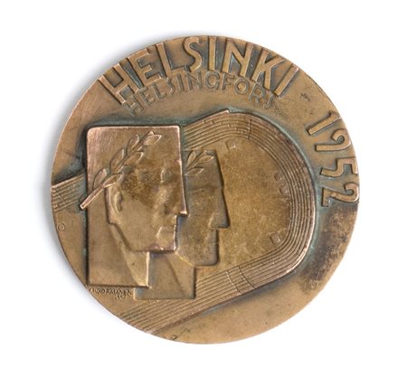  
Olimpiadi, Helsinky 1952, medaglia partecipazione 1952
bronzo mm.54