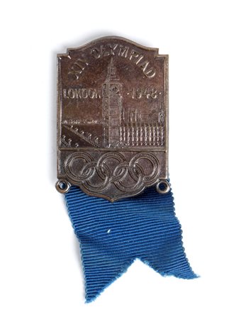  
Olimpiadi, Londra 1948, badge atleta 1948
bronzo 
