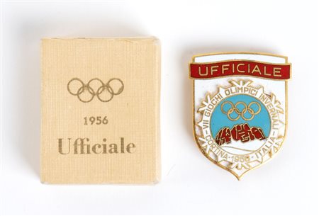  
Olimpiadi, Cortina 1956, distintivo  1956
metallo 