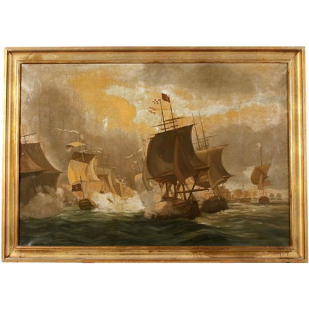 Scuola inglese della fine del secolo XIX "Velieri" - English school of the end of the 19th century "Sailing Ships"