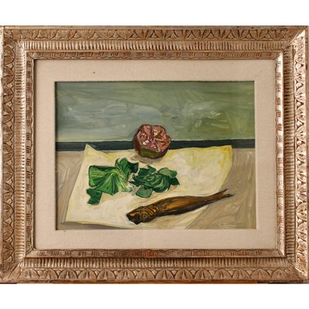 Achille Funi (1890/1972) "Natura morta" - "Still life"